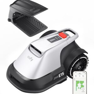 eufy Robotgrasmaaier E15-draadloos- zonder RTK -geen signaalproblemen- 5-minuten-setup -automatische mapping tot 800 m²- obstakelvermijding- Ride-On