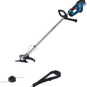 Bosch Professional GFR 18V-23 - Accu Bosmaaier - Inclusief Schouderriem - Spoel en lijn - Beschermkap - Handgreep - Plant Bescherming - Messenset