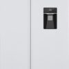 Exquisit SBS146-WS-041EW - Amerikaanse koelkast - Waterdispenser - Display - 5 Jaar Garantie - No Frost - 439 liter - Wit