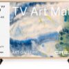 CREATE - QLED 4K 55" Smart TV met antireflectiescherm en kunstgalerij, Licht hout - TV ART MATTE