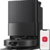 Roborock Qrevo S5V-Robotstofzuiger met dock-12000 Pa zuigkracht-FlexiArm-dweilen-Reactief obstakel vermijden-Dubbele anti-klitfunctie