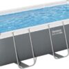 Bestway Power Steel - Opzetzwembad inclusief filterpomp en zwembadtrap - 404 x 201 x 100 cm - Rechthoekig