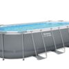 Bestway Power Steel - Opzetzwembad inclusief filterpomp en accessoires - 549 x 274 x 122 cm - Rechthoekig