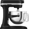 KitchenAid keukenmachine - Artisan - In hoogte verstelbare kom - 375 W - 11 snelheden - 3 RVS accessoires - 5,6L - Matzwart