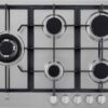 ETNA KG875RVSA - Gaskookplaat - 5 pits met wokbrander - 75 cm - RVS