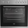 Beko FBM6202XNL AeroPerfect – Vrijstaand Gasfornuis – 60 cm – 4 Gasbranders – Multifunctionele Elektrische Oven – Inox – 66L – Energieklasse A