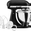 Kitchenaid Artisan 5KSM95PSEBM - Keukenmachine - 4,3L - Mat Zwart - 3 Menghaken